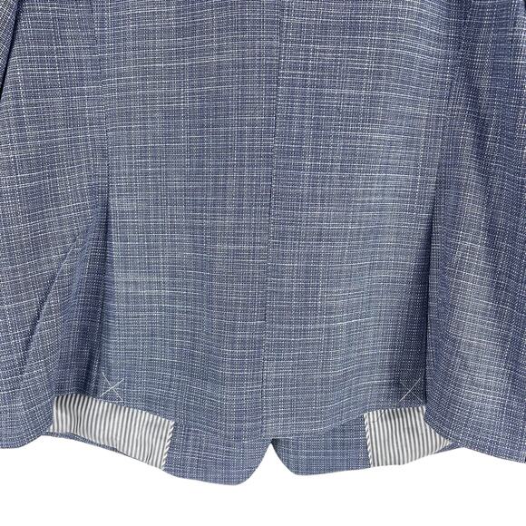 Talbots Blended Tweed Double Breated Blazer Jacket Blue Size 16 - Picture 7 of 9